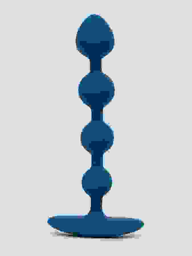 Lovehoney Ignite Silicone Anal Beads 5 Inch , Blue, hi-res